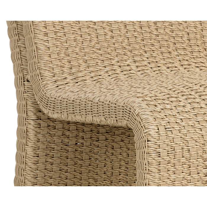 Sunpan Modern Edessa Outdoor Rattan Dining Chair