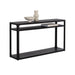 Sunpan Doncaster Black Solid Oak Wood Console Table