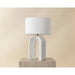 Sunpan Luxury Sensi 18" Wide White Marble Table Lamp