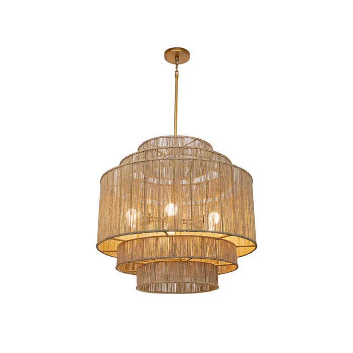 Sunpan Modern Round Large Alyssa Chandelier Light