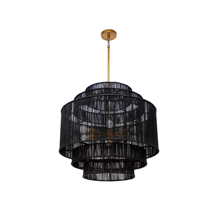 Sunpan Modern Round Large Alyssa Chandelier Light