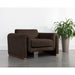 Sunpan Romer Bovine Leather Modern Armchair