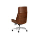 Sunpan Rhett Black Faux Leather Swivel Office Chair