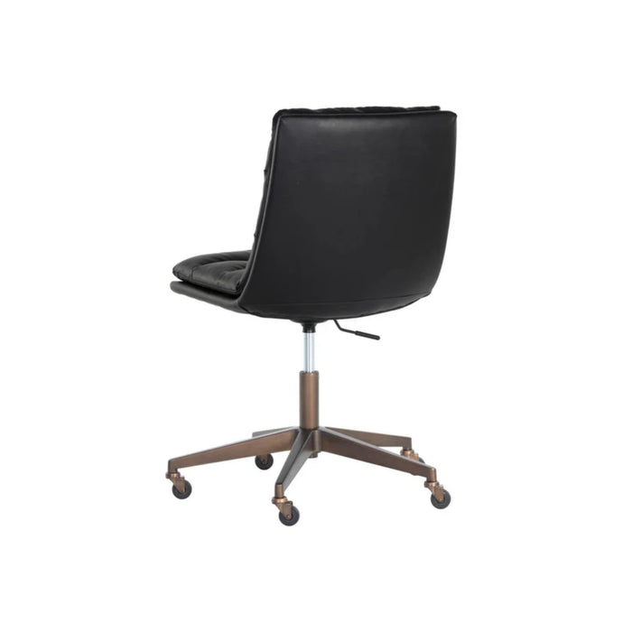 Sunpan Stinson Faux Leather Adjustable Swivel Office Chair