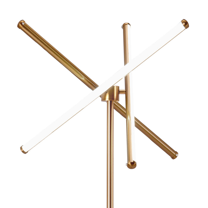 Zuo Garza Modern Minimalist Design Floor Lamp Brass