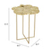 Zuo Lotus Gold Side Table