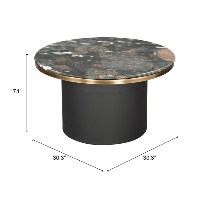 Zuo Luxor Black Marble Coffee Table