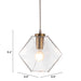 Zuo Jenny Brass Modern Boho Glam Ceiling Lamp with Geometric Shade