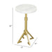 Zuo Maurice White Marble Side Table
