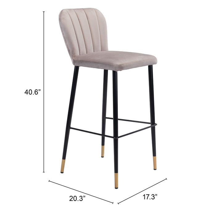 Zuo Manchester Barstool Cream