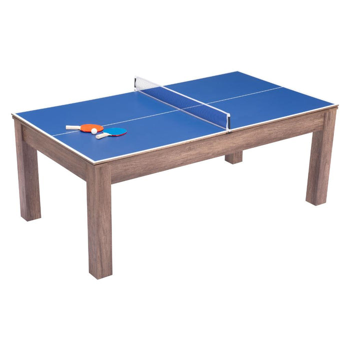 Bonker 3 in 1 Dining / Pool / Ping Pong Table Brown