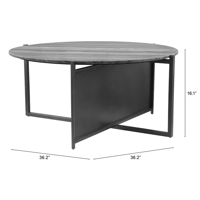 Zuo Mcbride Grey Marble Coffee Table