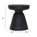 Zuo Sage Round Black Side Table