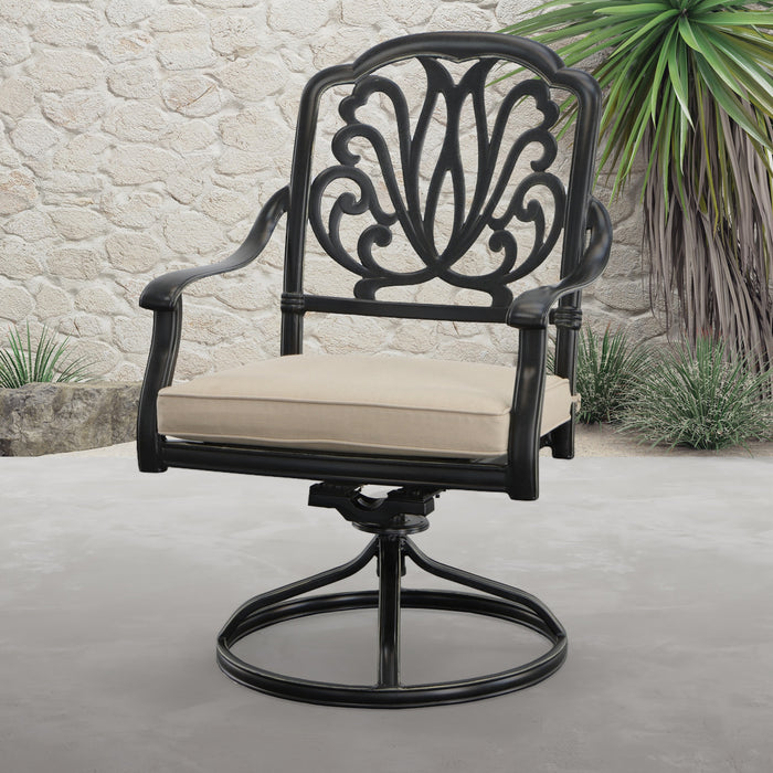 AFD Elisabeth Outdoor Aluminum Swivel Rocker Chair