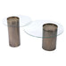 Zuo Modern Emi Luxury Coffee Glass Top Table Antique Bronze Base