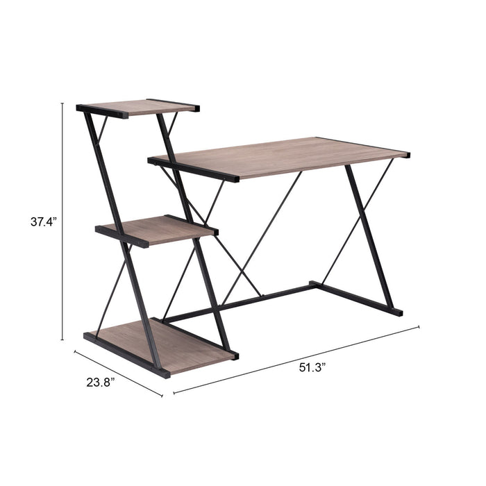 Zuo Tunisia Desk Brown & Black