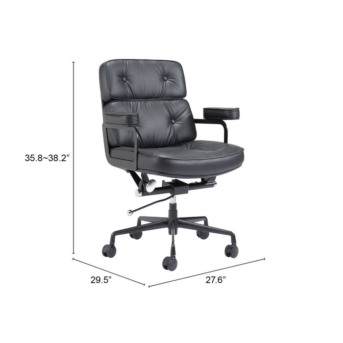 Zuo Smiths Office Chair Black