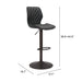 Zuo Seth Adjustable Barstool Vintage Black