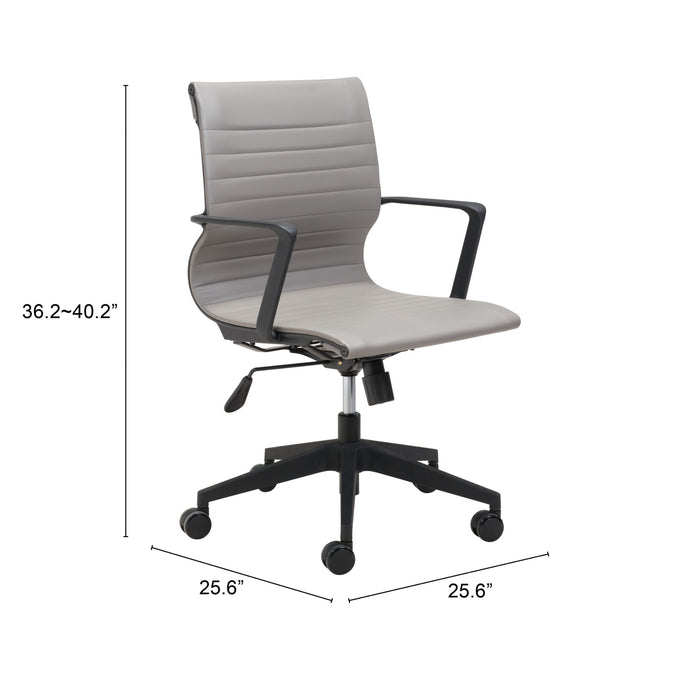 Zuo Stacy Office Chair Gray