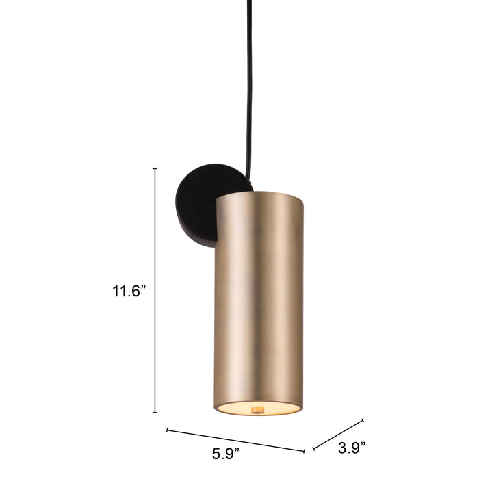 Zuo Martiza Gold & Black Modern LED Lighting Ceiling Lamp