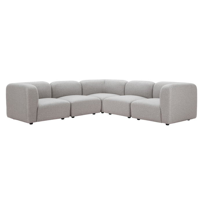 Zuo Modern Biak Upholstered Fabric Corner Sofa/Sectional Chair