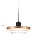 Zuo Mozu Gold & Black Electroplated Steel Modern Ceiling Lamp