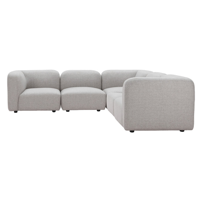 Zuo Modern Biak Upholstered Fabric Corner Sofa/Sectional Chair