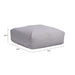 Zuo Luanda Modern and Versatile Gray Outdoor Ottoman