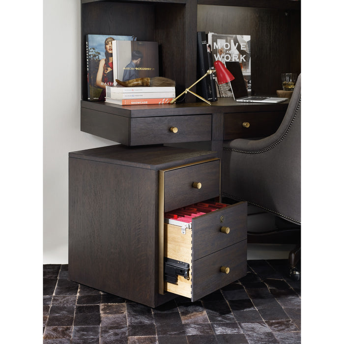 Hooker Furniture Home Office Curata Dark Wood Mobile File 