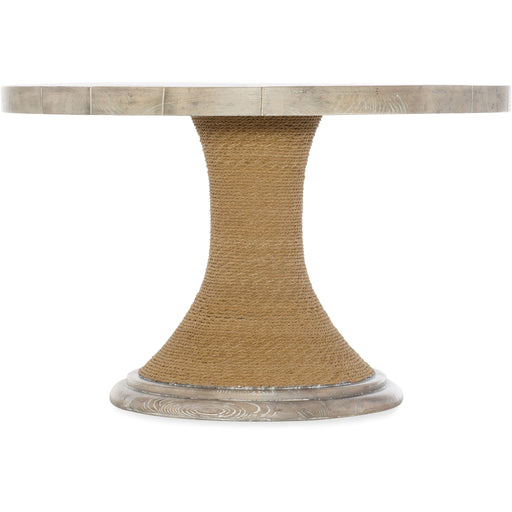 Amani 48 inch Round Pedestal Dining Table with Wood Top by Hooker Furniture