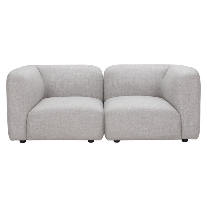 Zuo Modern Biak Upholstered Fabric Corner Sofa/Sectional Chair