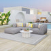 Zuo Luanda Modern and Versatile Gray Outdoor Ottoman