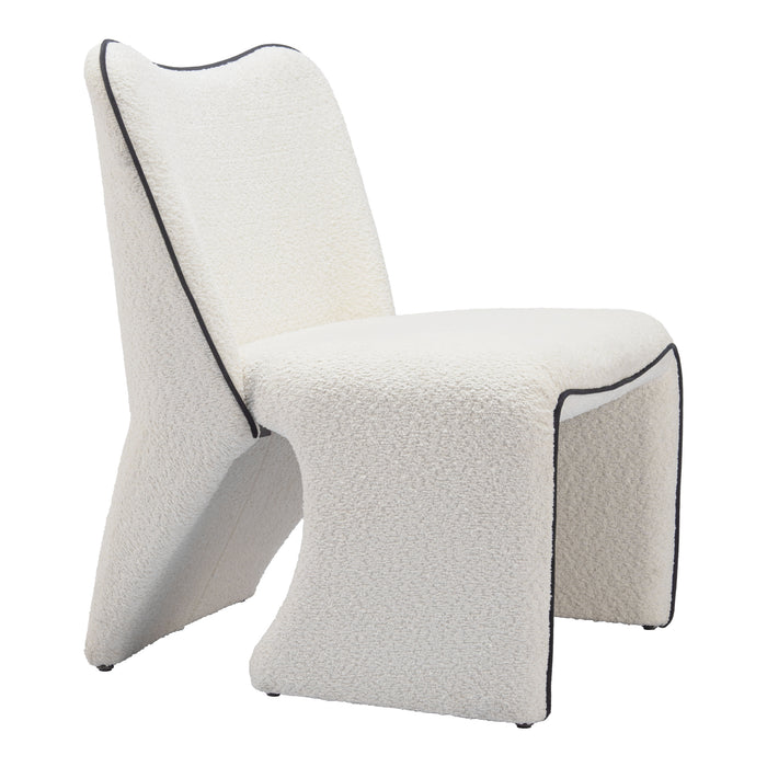 Zuo Modern Novo White Accent Chair