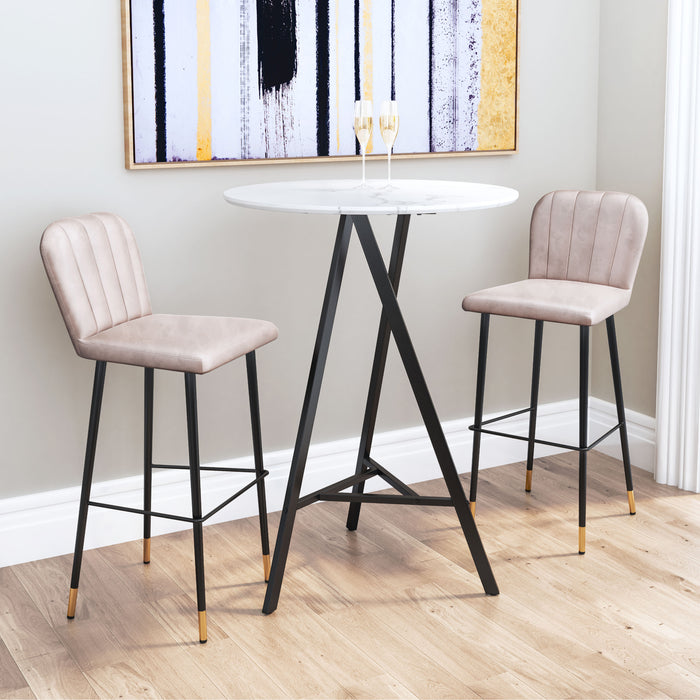 Zuo Manchester Barstool Cream