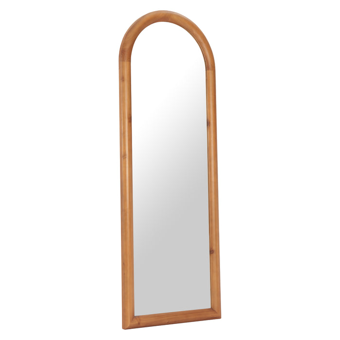 Zuo Tur Modern Fir Wood Standing Mirror in Natural