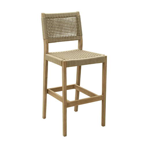 Zuo Corde  Modern Acacia Wood Barstool Beige 