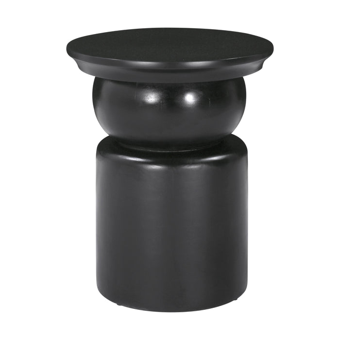 Zuo Colombo Round Black Side Table