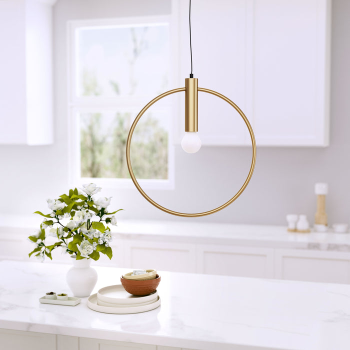 Anderson Teak Irenza Sleek Modern Ceiling Lamp Brass