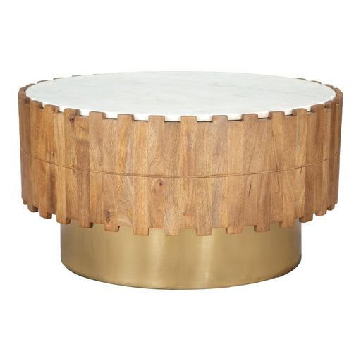 Zuo Bombay Round Marble Coffee Table