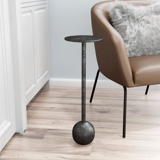 Zuo Sunny Round Black Side Table