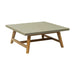 Zuo Kert Modern Concrete & Acacia Wood Brown Coffee Table