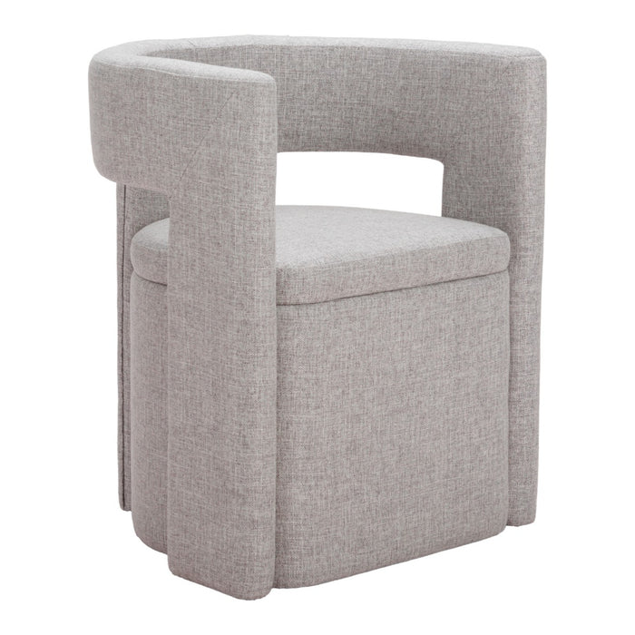 Zuo Papua Dining Arm Chair Gray