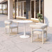 Zuo Modern Sunbath White Outdoor Dining Chair