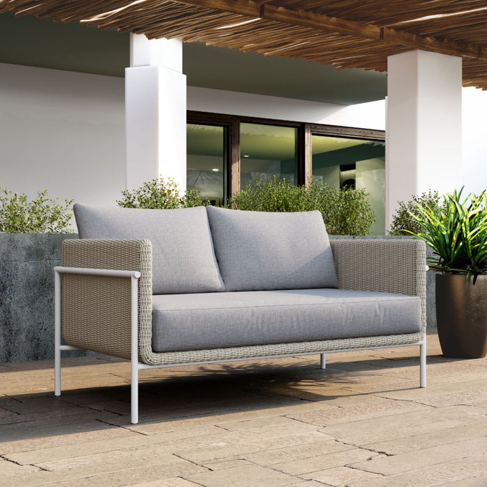 Zuo Frais Outdoor Loveseat Gray