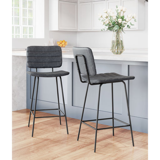 Zuo Boston Black Counter Stool