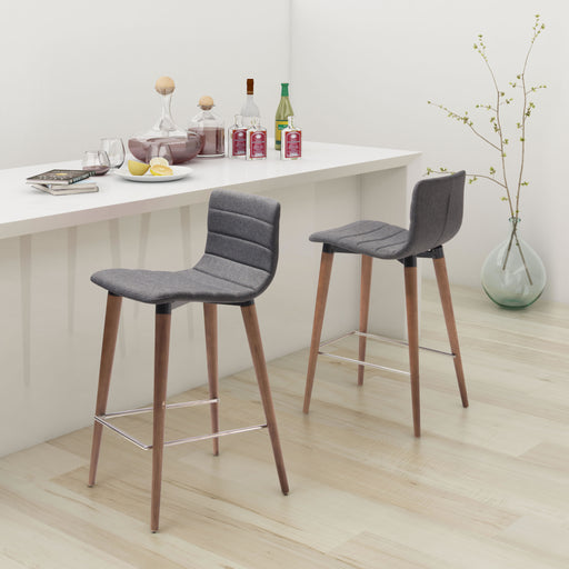 Zuo Jericho Gray Counter Stool