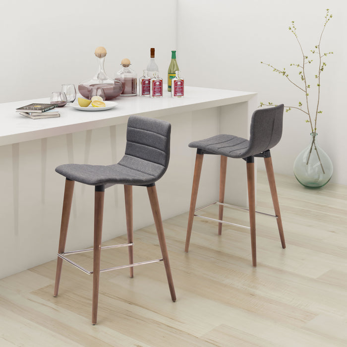 Zuo Jericho Gray Counter Stool