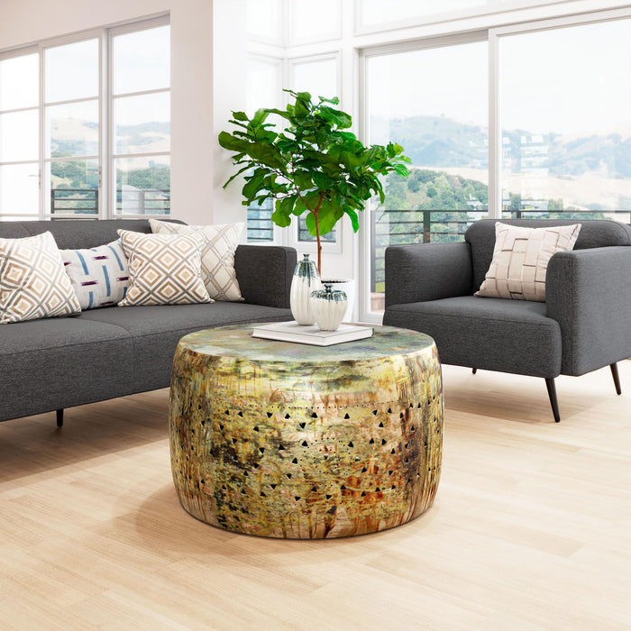 Zuo Bob Round Multicolor Coffee Table