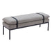 Zuo Padd Bench Gray