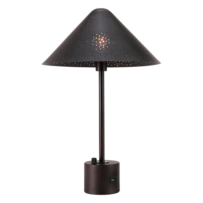 Zuo Cardo Modern Electroplated Steel Black Table Lamp